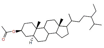 24-Ethyl-5a-cholestan-3b-yl acetate